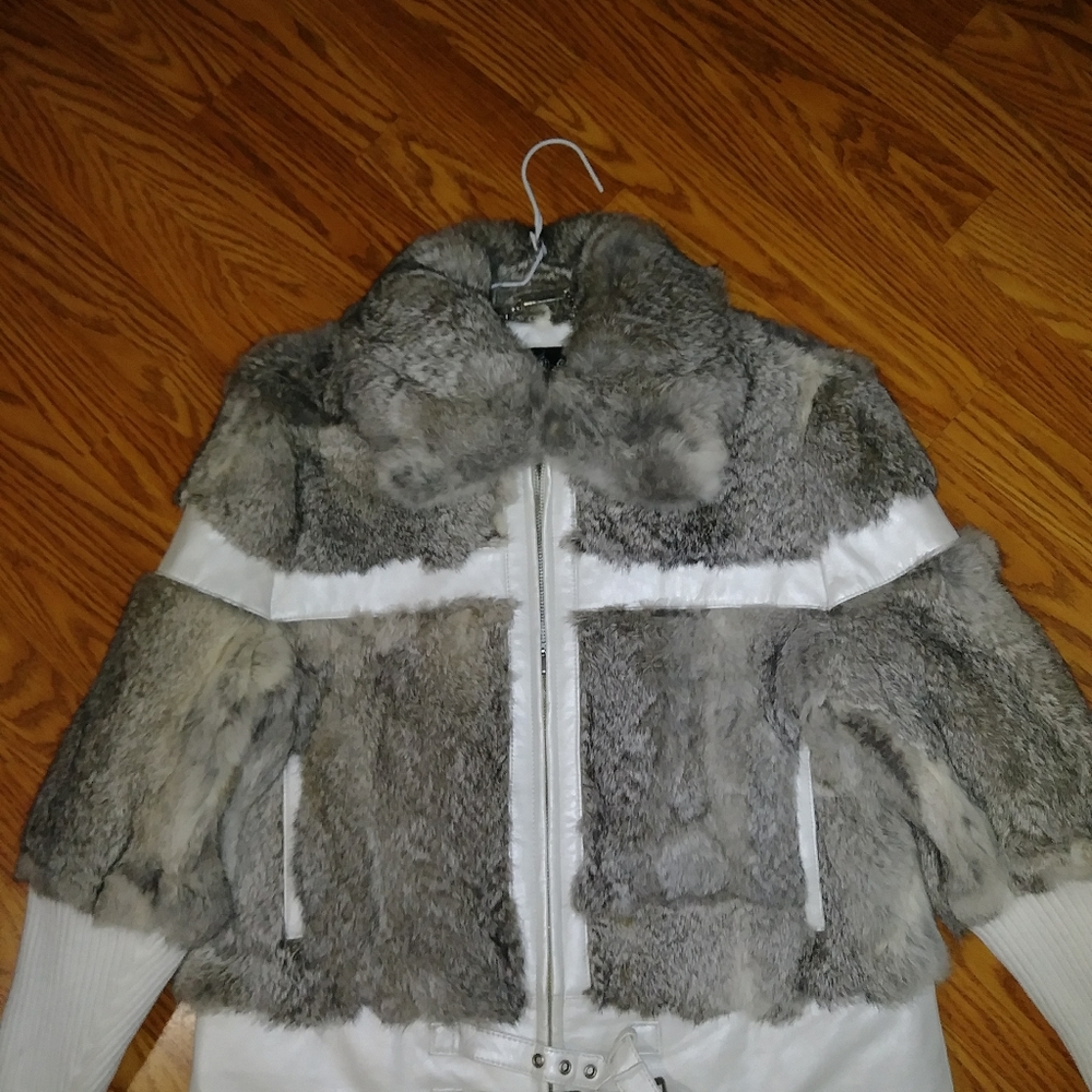 BABY PHAT Women's Rabbit Fur Jacket/Coat - Picture 6 of 8